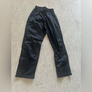 Marmot rain pants xs (great fit for teen boy or girl) black never worn